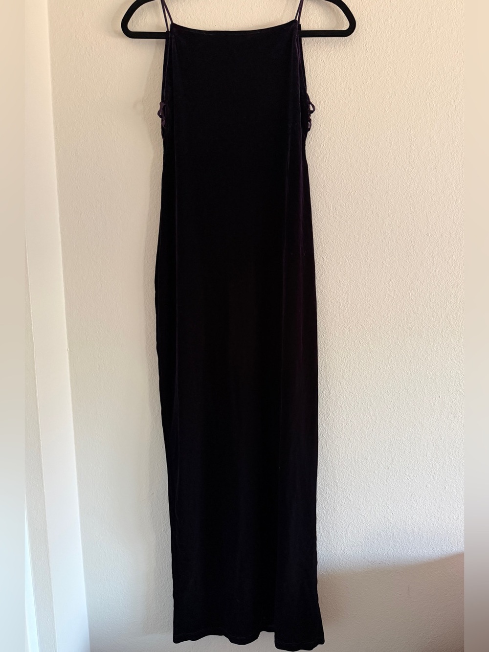 Vintage Steppin Out Velvet Maxi Dress Purple Whimsigoth HOCO Y2K